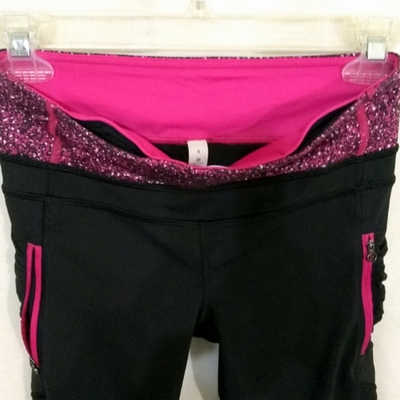 Lululemon Athletica Passion Crop 3 Leggings Tights 4 - Picture 5 of 9